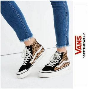 VANS Leopard Print Suede Sk8-Hi